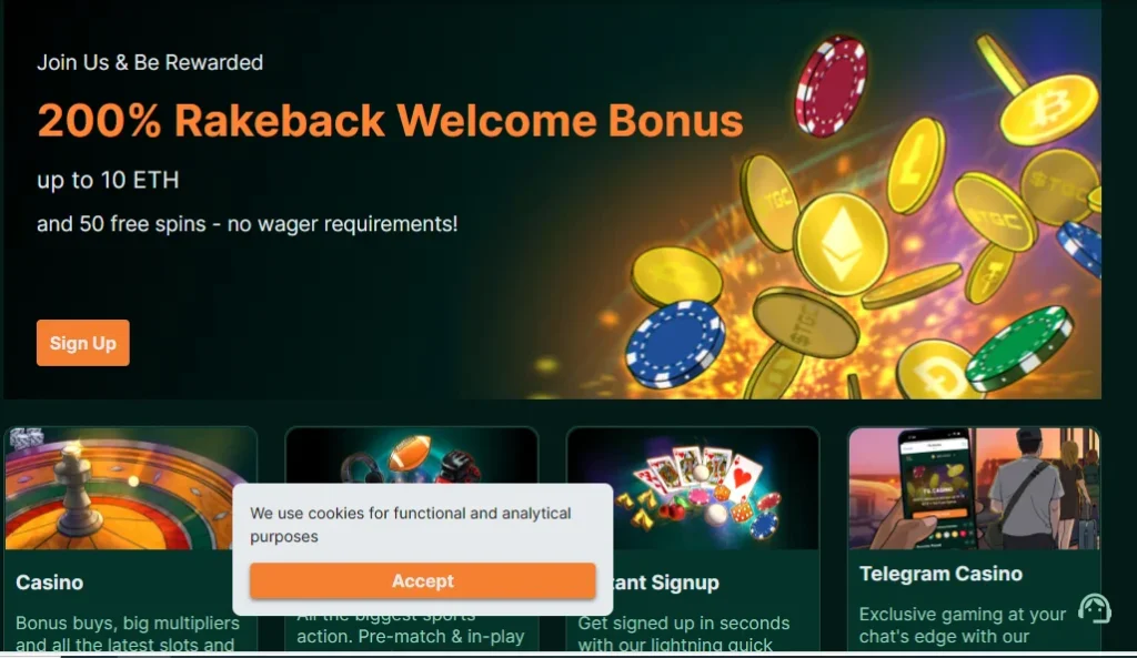 Rakeback Welcome Bonus