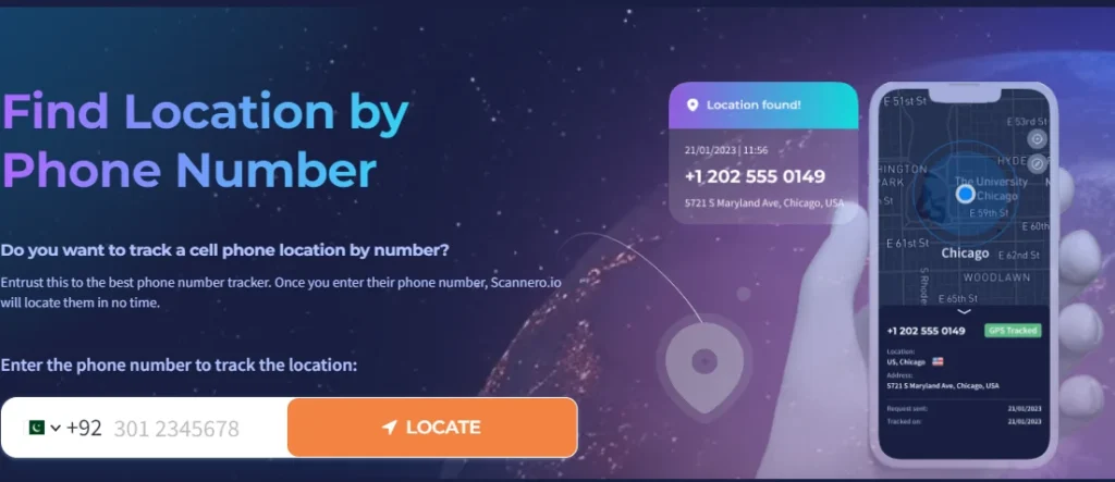 Location by phone number